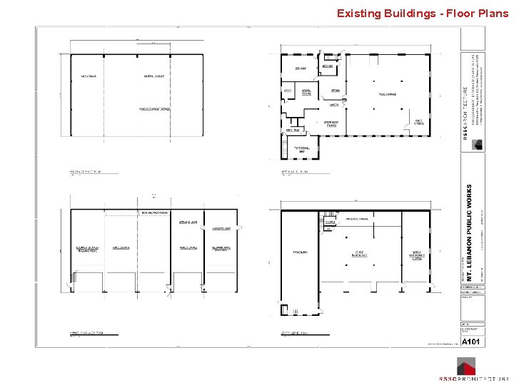 Existing Buildings - Floor Plans 