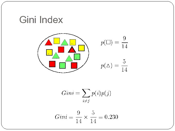 Gini Index. . . 