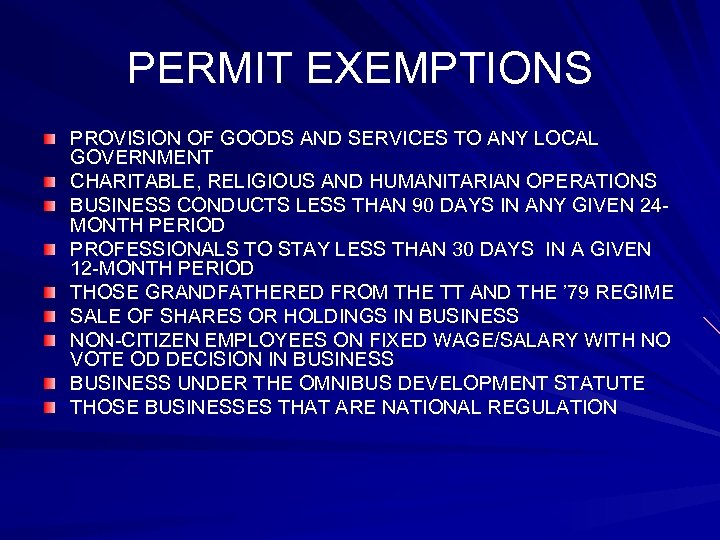 PERMIT EXEMPTIONS PROVISION OF GOODS AND SERVICES TO ANY LOCAL GOVERNMENT CHARITABLE, RELIGIOUS AND