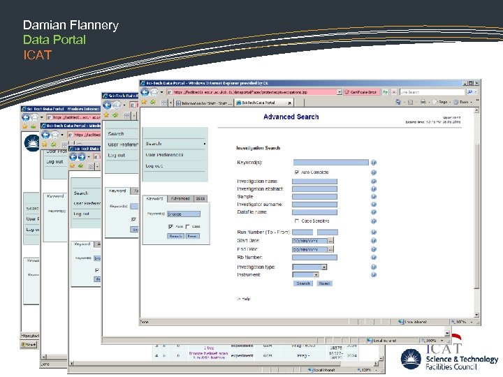 Damian Flannery Data Portal ICAT 