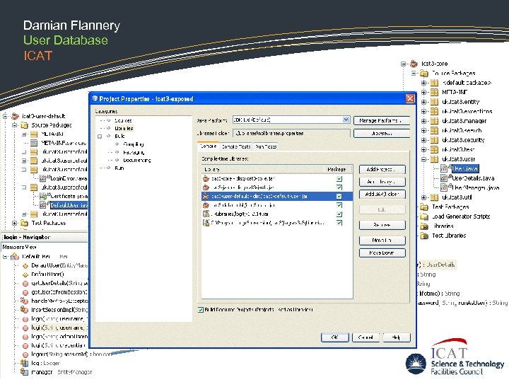 Damian Flannery User Database ICAT 