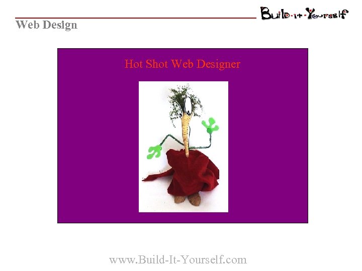 Web Design Hot Shot Web Designer www. Build-It-Yourself. com 