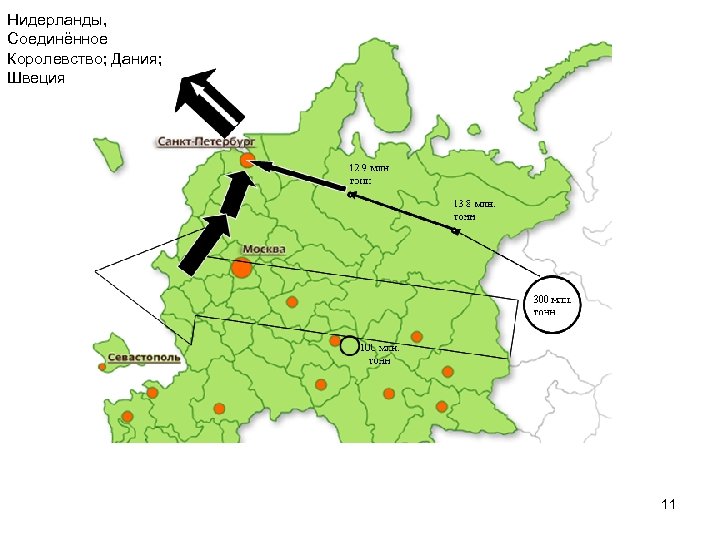 Нидерланды, Соединённое Королевство; Дания; Швеция 11 