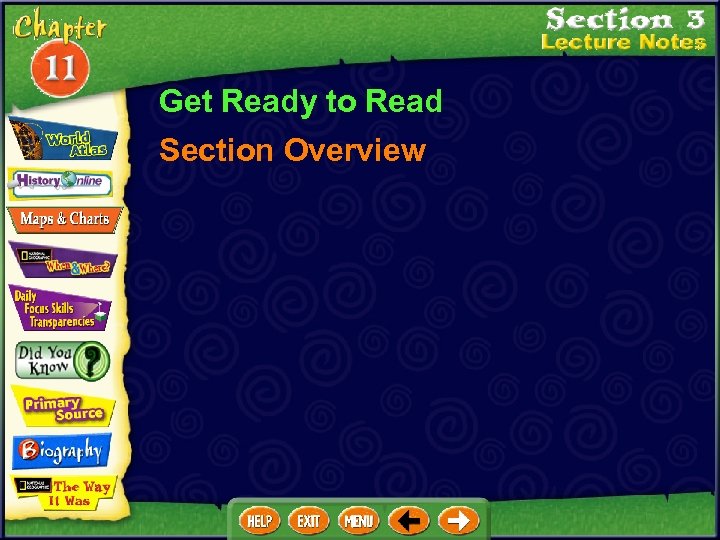 Get Ready to Read Section Overview 