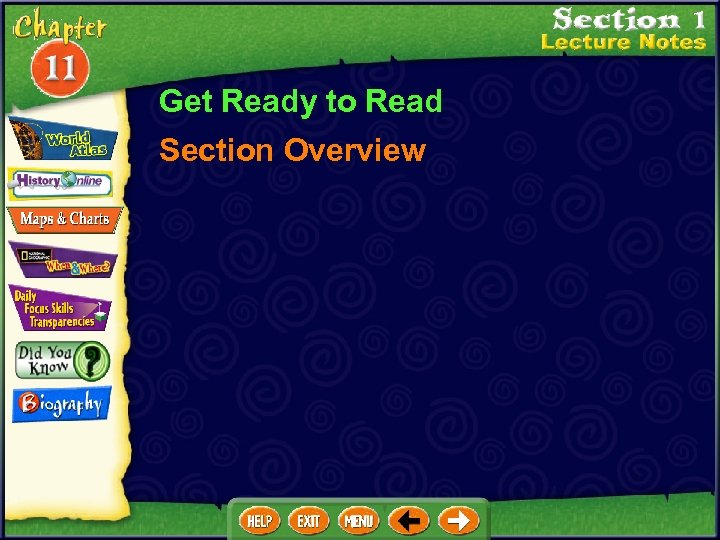 Get Ready to Read Section Overview 