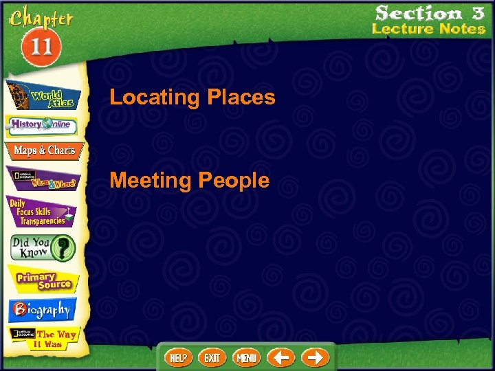 Locating Places Meeting People 