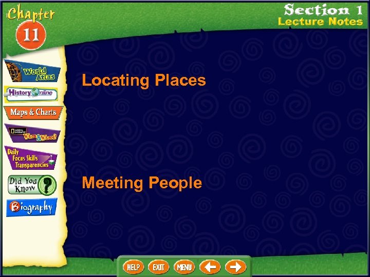 Locating Places Meeting People 