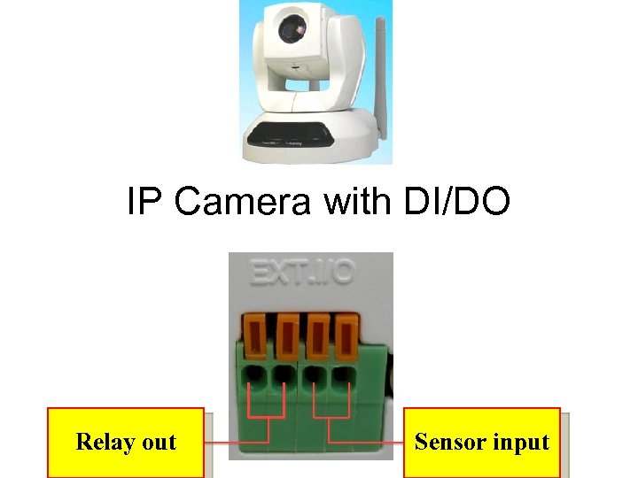 IP Camera with DI/DO Relay out Sensor input 