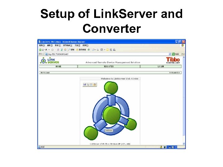 Setup of Link. Server and Converter 