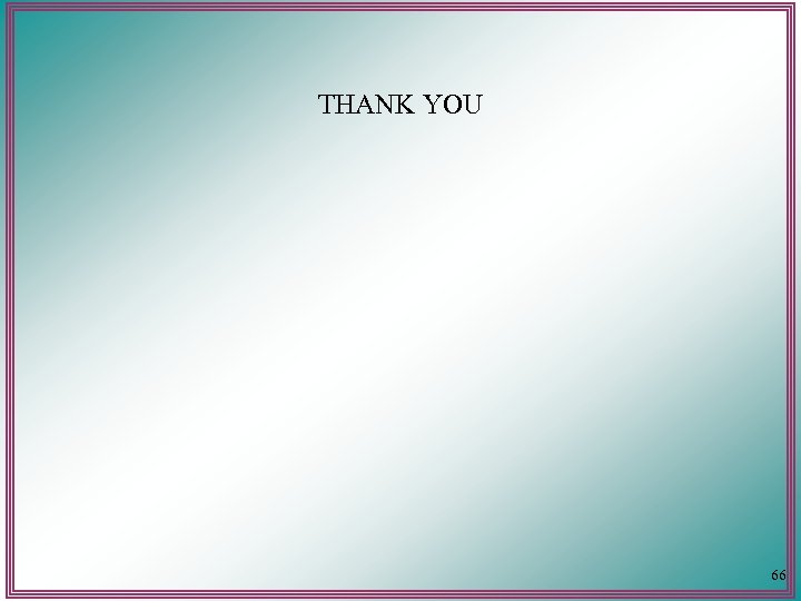 THANK YOU 66 