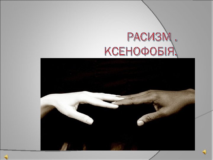 РАСИЗМ. КСЕНОФОБІЯ. 