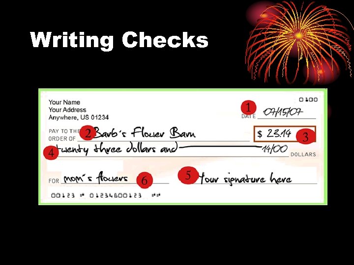 Writing Checks 