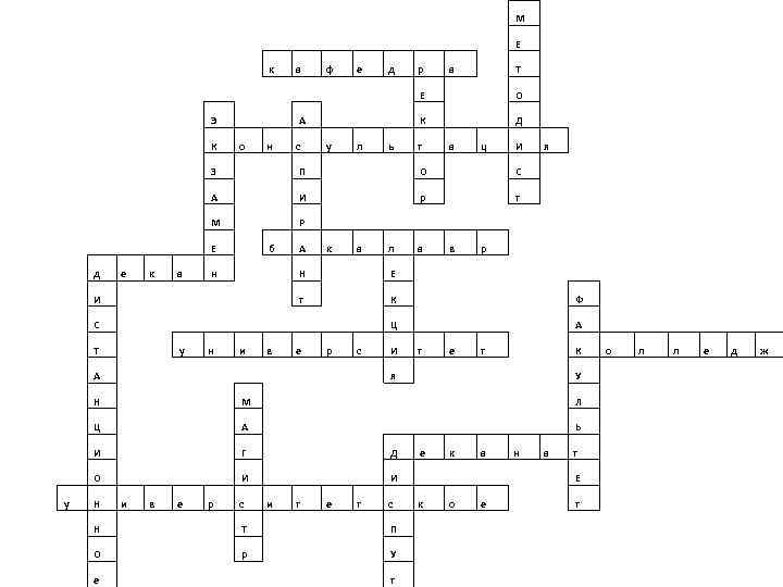  М Е к а ф е д р а Т Е Э К