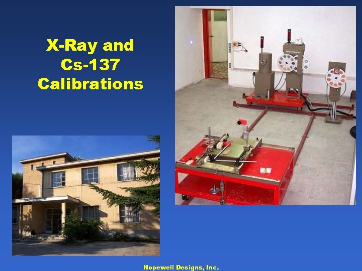 X-Ray and Cs-137 Calibrations Hopewell Designs, Inc. 