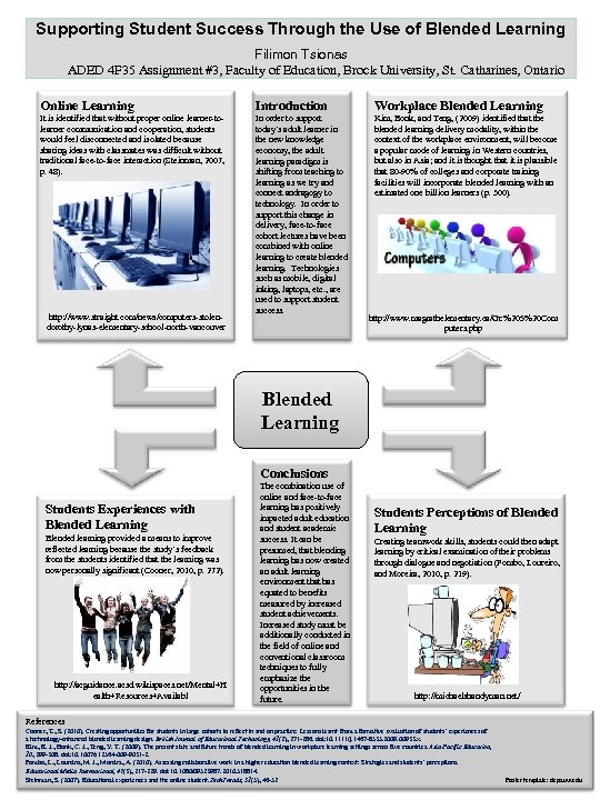 Supporting Student Success Through the Use of Blended Learning Filimon Tsionas ADED 4 F