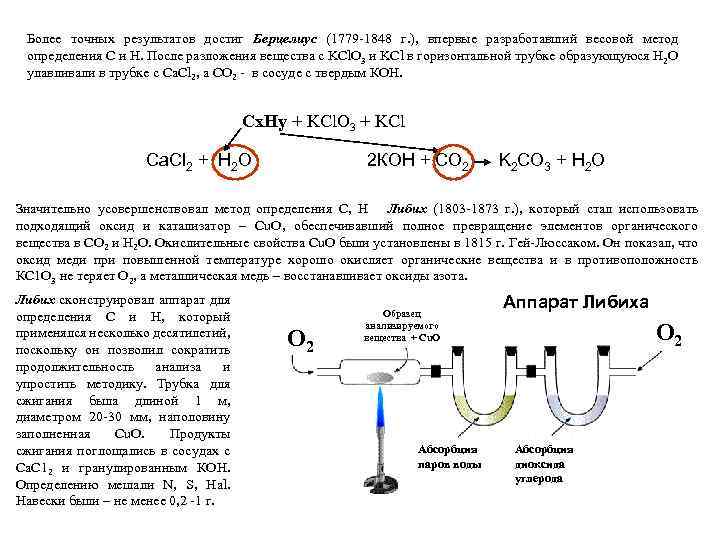 Более точных результатов достиг Берцелиус (1779 -1848 г. ), впервые разработавший весовой метод определения
