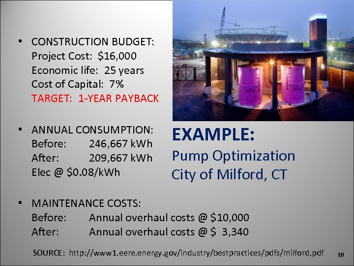  • CONSTRUCTION BUDGET: Project Cost: $16, 000 Economic life: 25 years Cost of