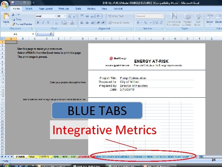 BLUE TABS Integrative Metrics 24 