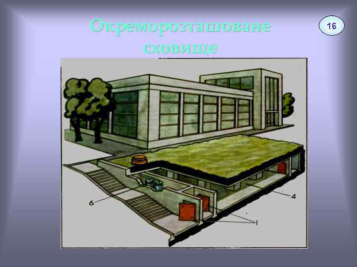 Окреморозташоване сховище 16 