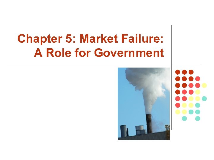 Chapter 5: Market Failure: A Role for Government 