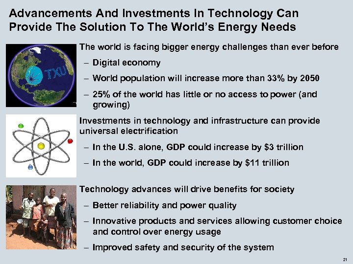 Advancements And Investments In Technology Can Provide The Solution To The World’s Energy Needs