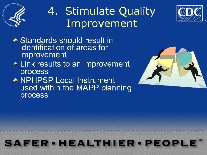 4. Stimulate Quality Improvement Standards should result in identification of areas for improvement Link