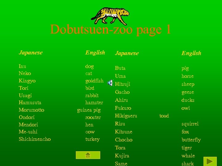 Dobutsuen-zoo page 1 Japanese Inu Neko Kingyo Tori Usagi Hamusuta Morumotto Ondori Me-ushi Shichimencho