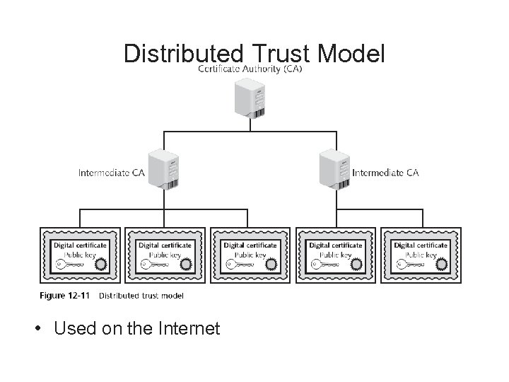 Distributed Trust Model • Used on the Internet 