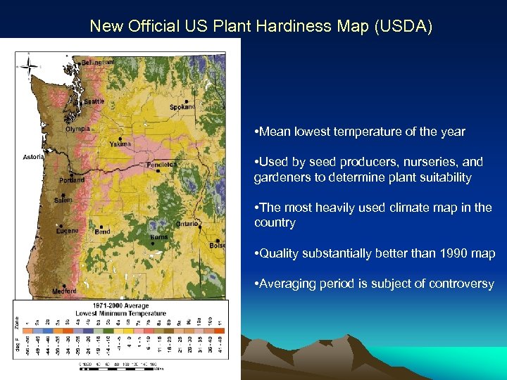 New Official US Plant Hardiness Map (USDA) Over 1, 000 SCAS Maps • Mean