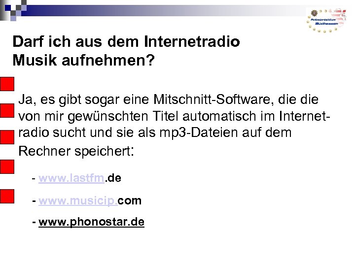 Darf ich aus dem Internetradio Musik aufnehmen? Ja, es gibt sogar eine Mitschnitt-Software, die