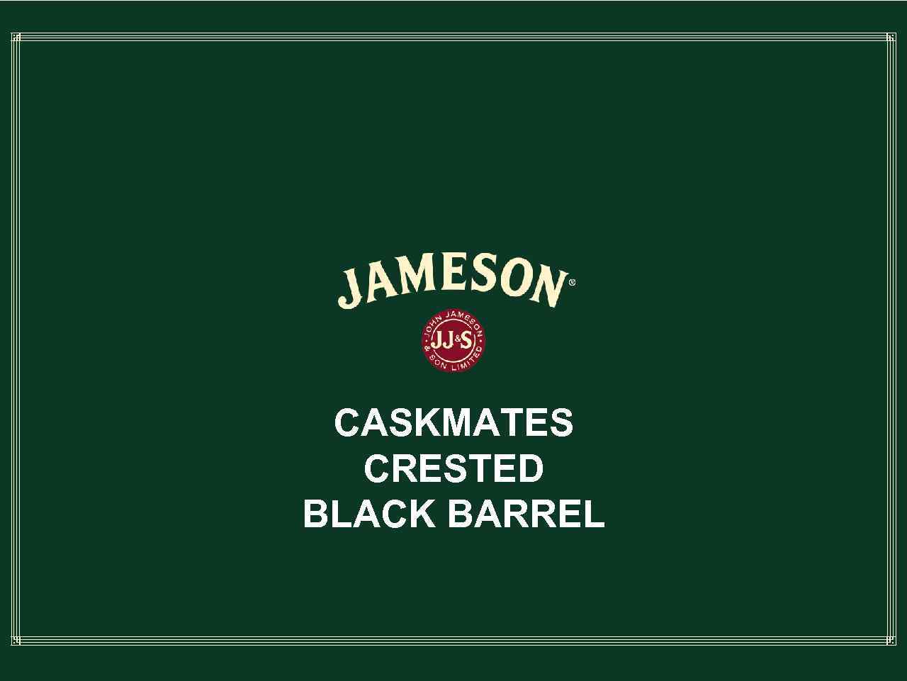 CASKMATES CRESTED BLACK BARREL 