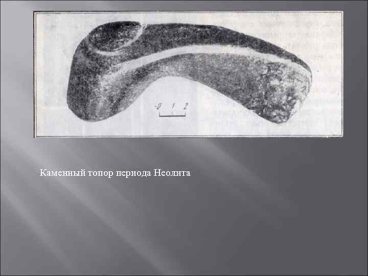 Каменный топор периода Неолита 