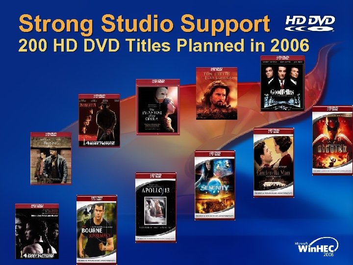 Strong Studio Support 200 HD DVD Titles Planned in 2006 