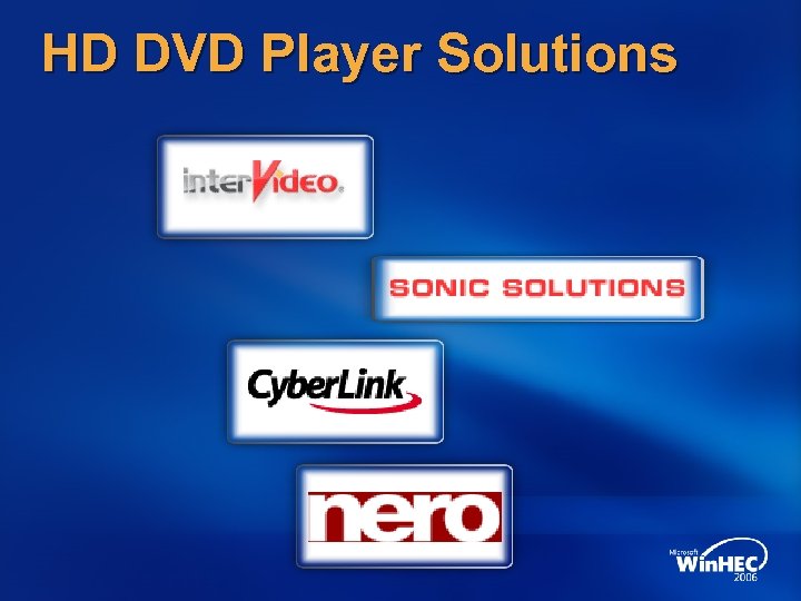 HD DVD Player Solutions 