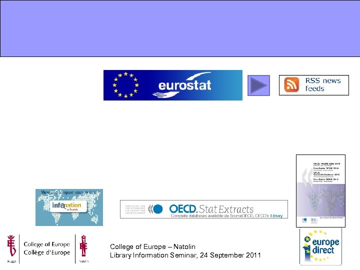 College of Europe – Natolin Library Information Seminar, 24 September 2011 