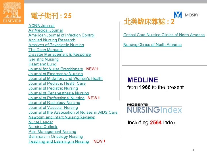電子期刊 : 25 AORN Journal Air Medical Journal American Journal of Infection Control Applied