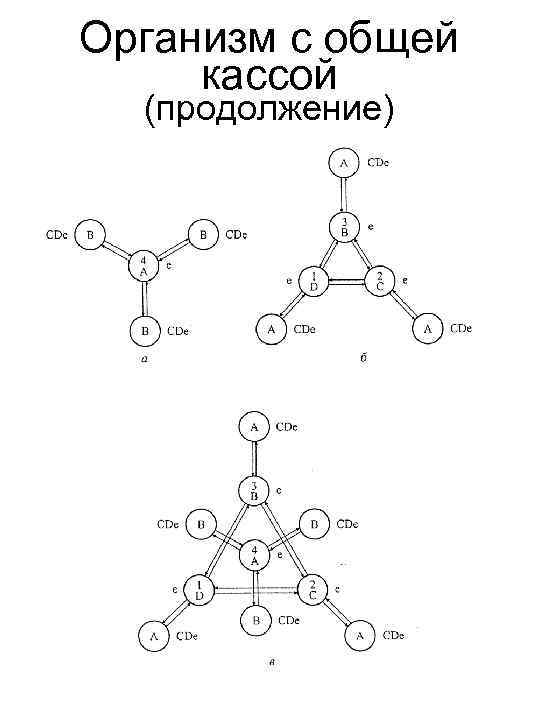 Организм с общей кассой (продолжение) 