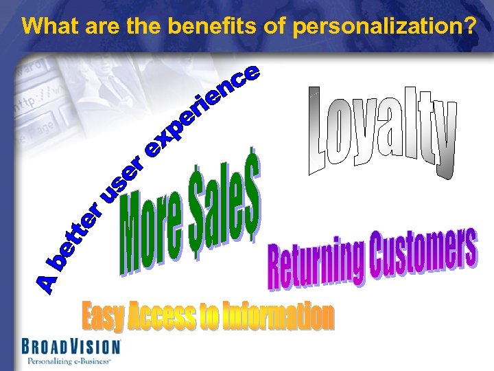 What are the benefits of personalization? 