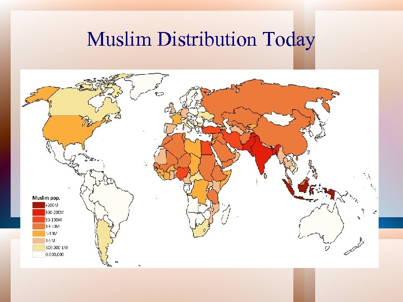 Muslim Distribution Today 