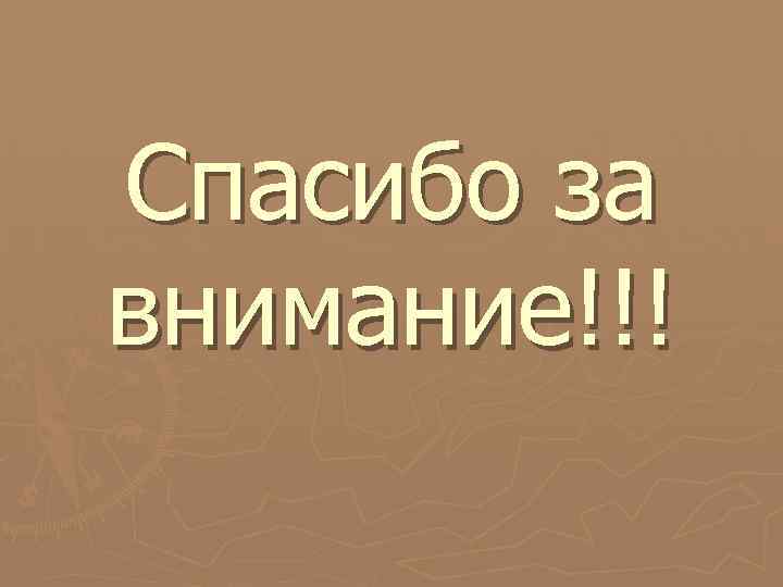 Спасибо за внимание!!! 