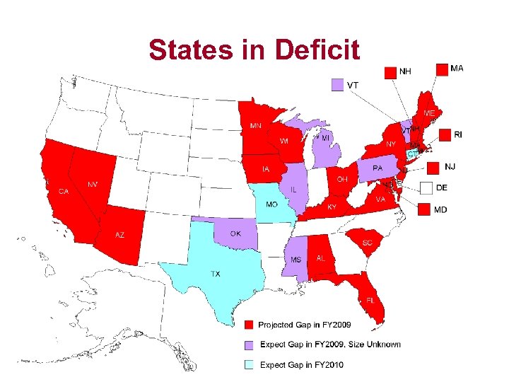 States in Deficit 