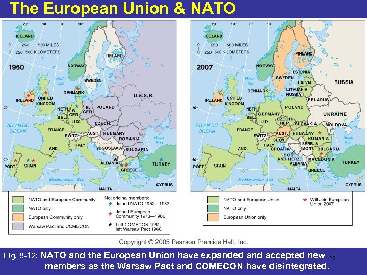 The European Union & NATO Fig. 8 -12: NATO and the European Union have