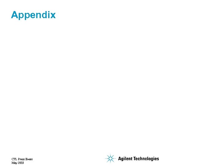 Appendix CTL Press Event May 2003 