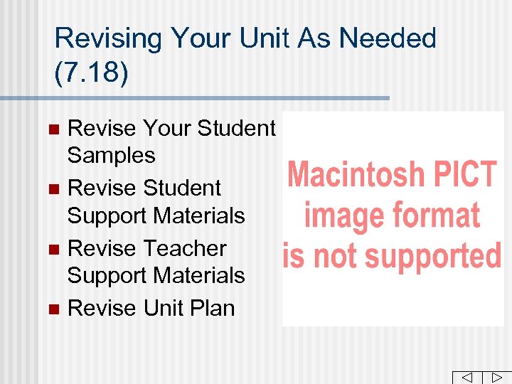 Revising Your Unit As Needed (7. 18) Revise Your Student Samples n Revise Student