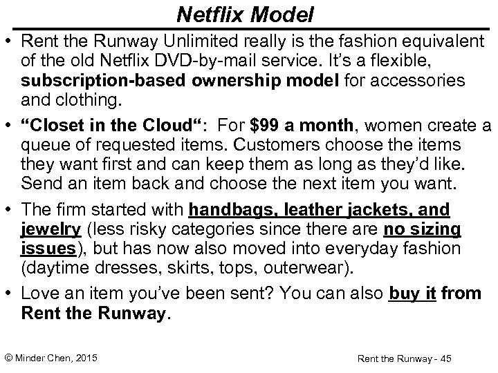 Netflix Model • Rent the Runway Unlimited really is the fashion equivalent of the