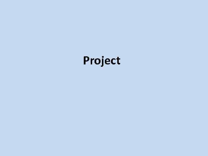 Project 