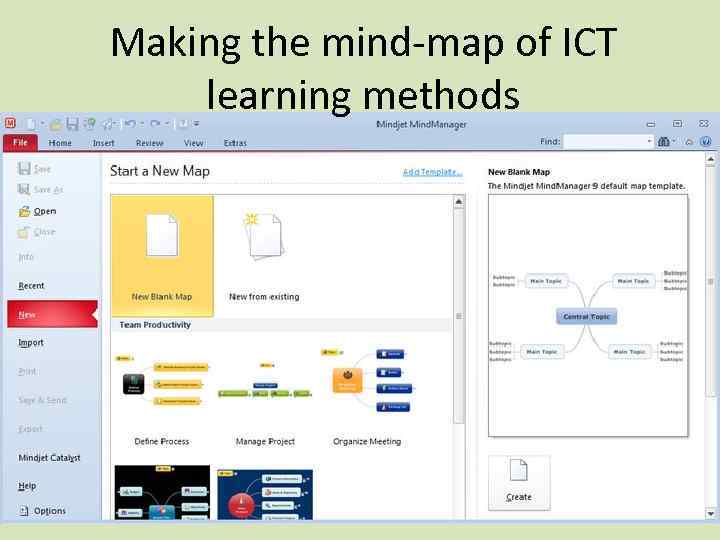 Making the mind-map of ICT learning methods 