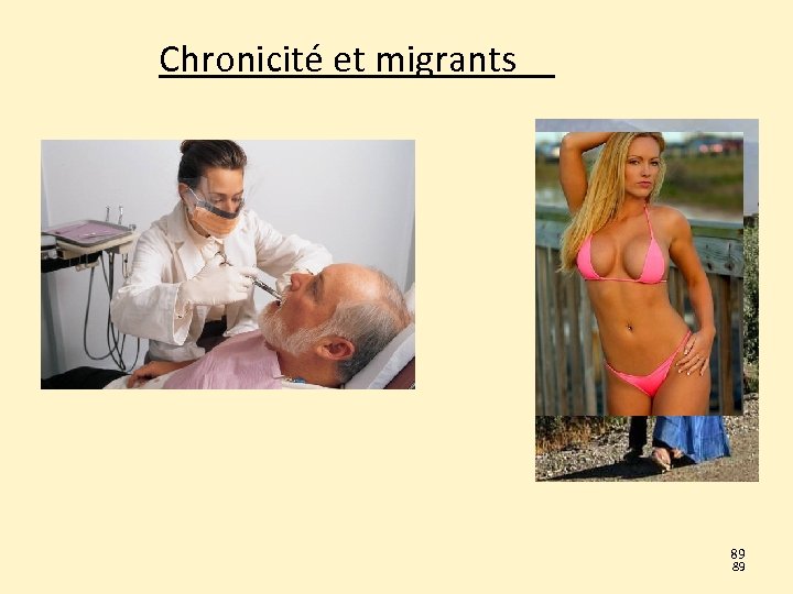 Chronicité et migrants 89 89 