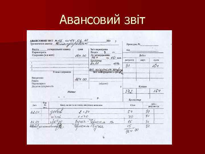 Авансовий звіт 