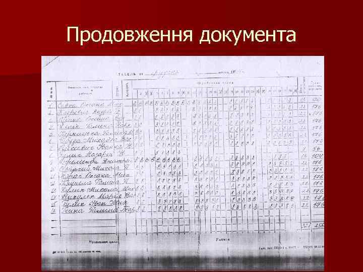 Продовження документа 